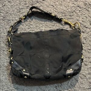 Y2K black coach bag